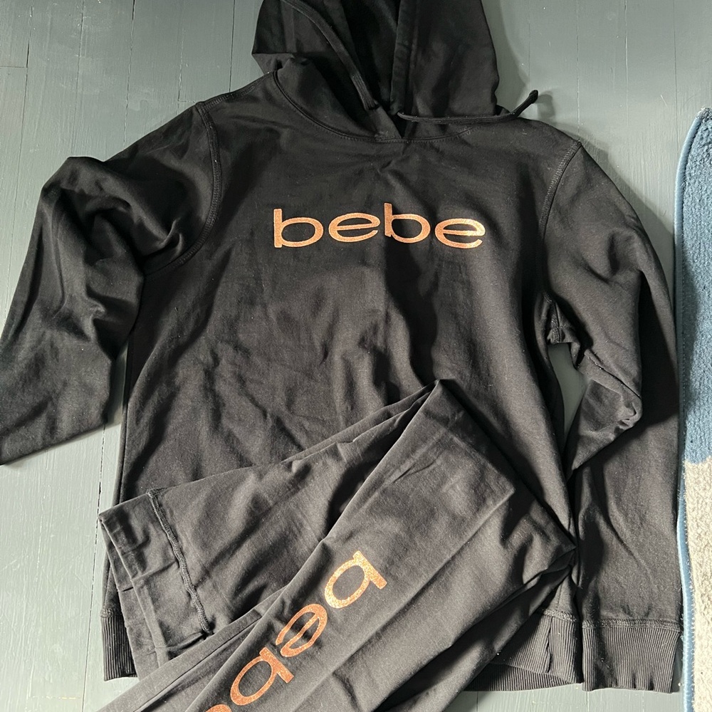Bebe Sport Black Fleece Set